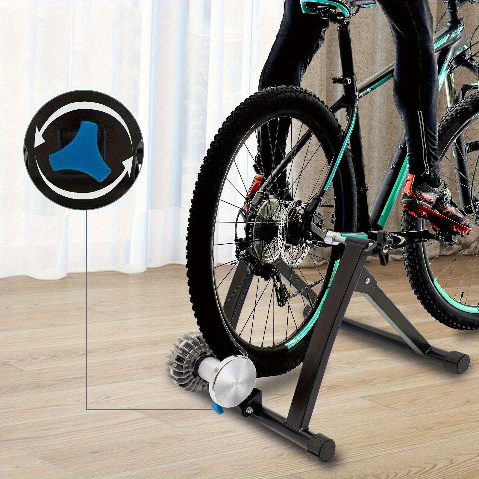 Black Mountain Bike for All 13 Scenes and 8 Festivals - Magnetic Disc Design, Foldable M-Frame Frame, 26-inch Wheel Diameter, 25.98-29.13inch Size, Lightweight and Durable, Suitable for Commuting, Cycling, and Racing