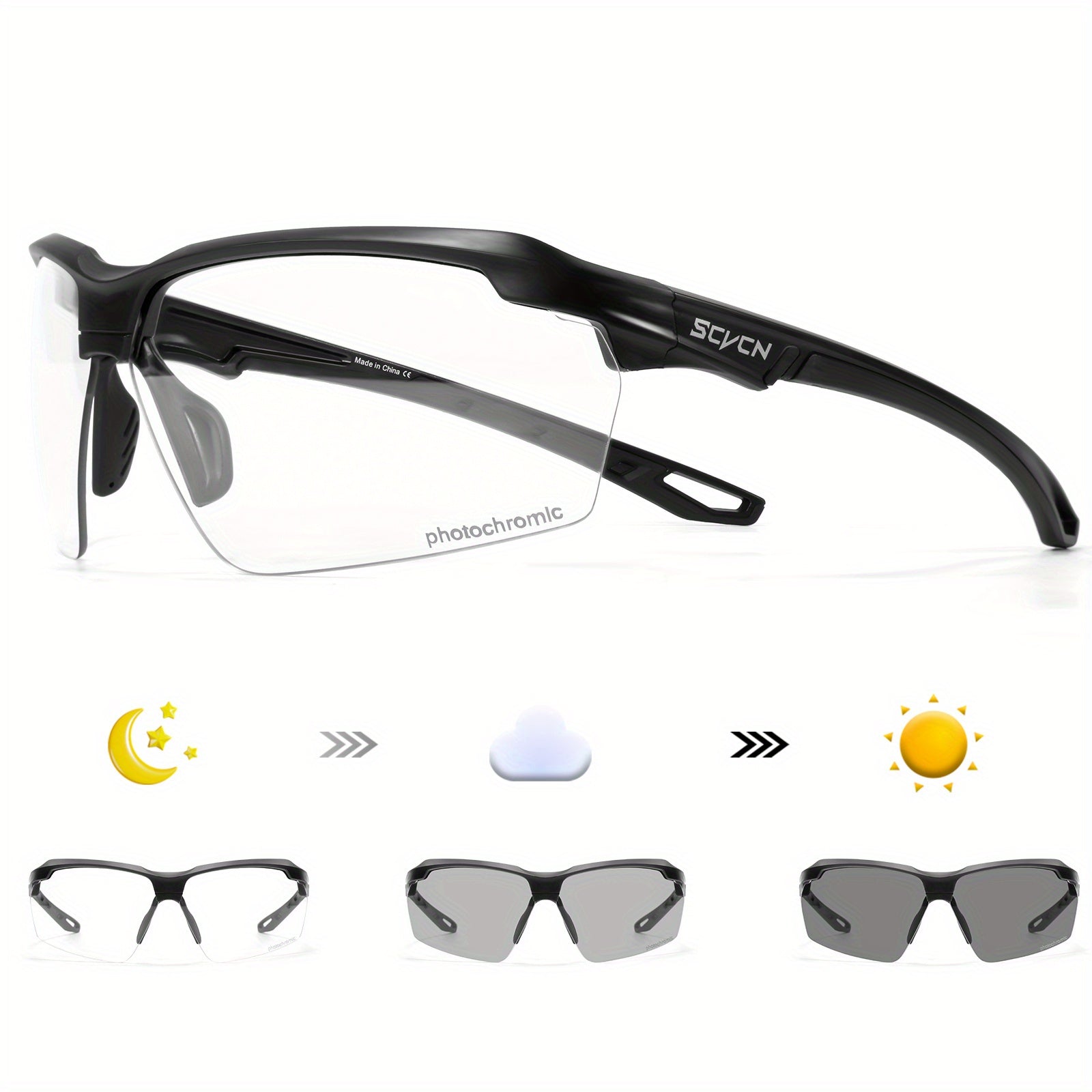 SCVCN Fashion Glasses Trendy Fashion Glasses Men Women | Photography Vacation Seaside Accessories Pc Frame by SCVCN