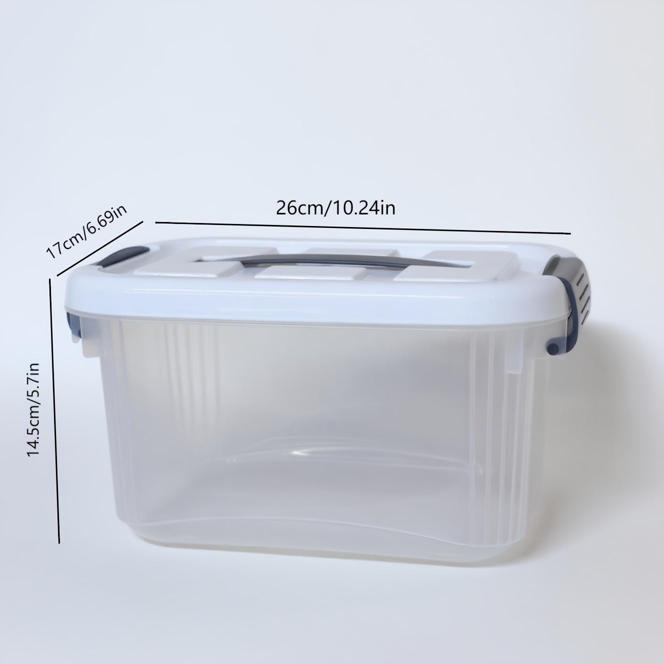 4pcs Large & Small Plastic Storage Boxes with Flip-Top Lids - Stackable Rectangular Organizers Suitable for Home,, Seasonal Storage (Under Bed, for halloween, Christmas), Under-Bed Storage