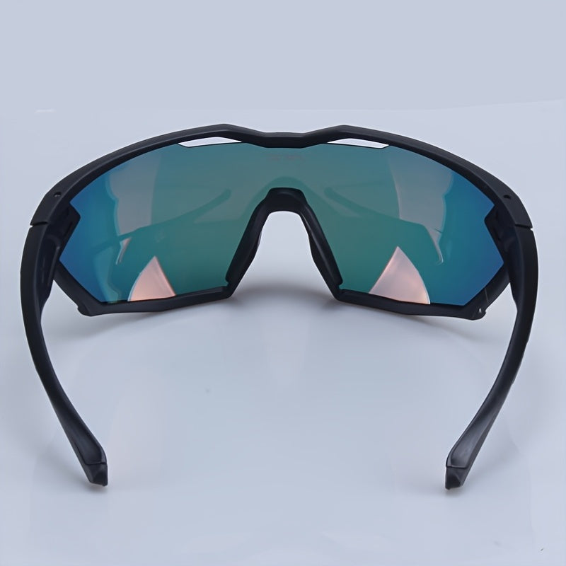 Lightweight Cycling Glasses NRC Unisex Cycling & Running Glasses | Lightweight TR Frame, Gradient Orange to Yellow Mirrored Lenses, Ergonomic Design - Durable PC Material, Cycling Accessories, Sleek Sports Eyewear, Highquality Eyewear