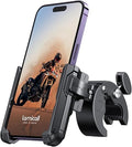 Motorcycle Phone Mount Holder - [Camera Friendly] [1s Lock] Bike Phone Holder Handlebar Clamp, Bicycle Scooter Phone Clip, for iPhone 16 Pro Max, 15 14 13, Galaxy S25 Ultra, 4.7-7" Phones