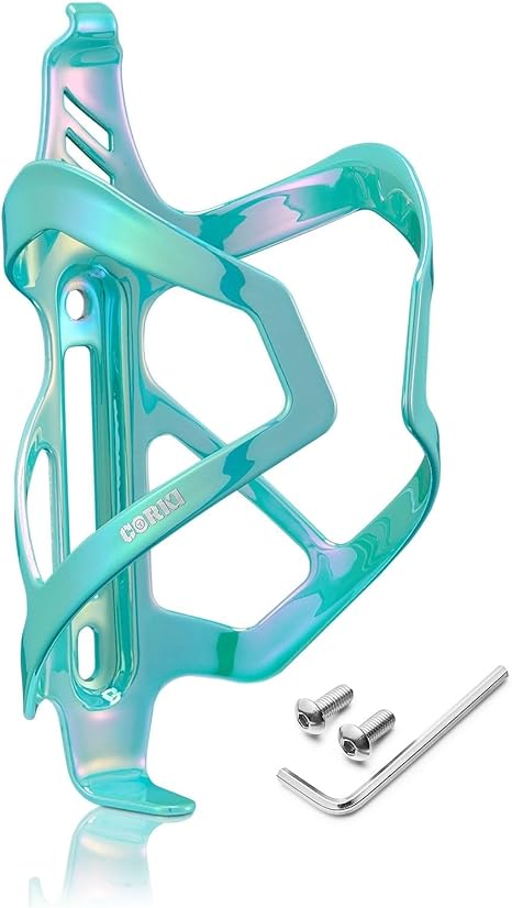 Heavy Duty Bike Water Bottle Holder, Lightweight Aluminum Cage Shockproof Design for Road Mountain Gravel Bikes, Holds 21-32 oz