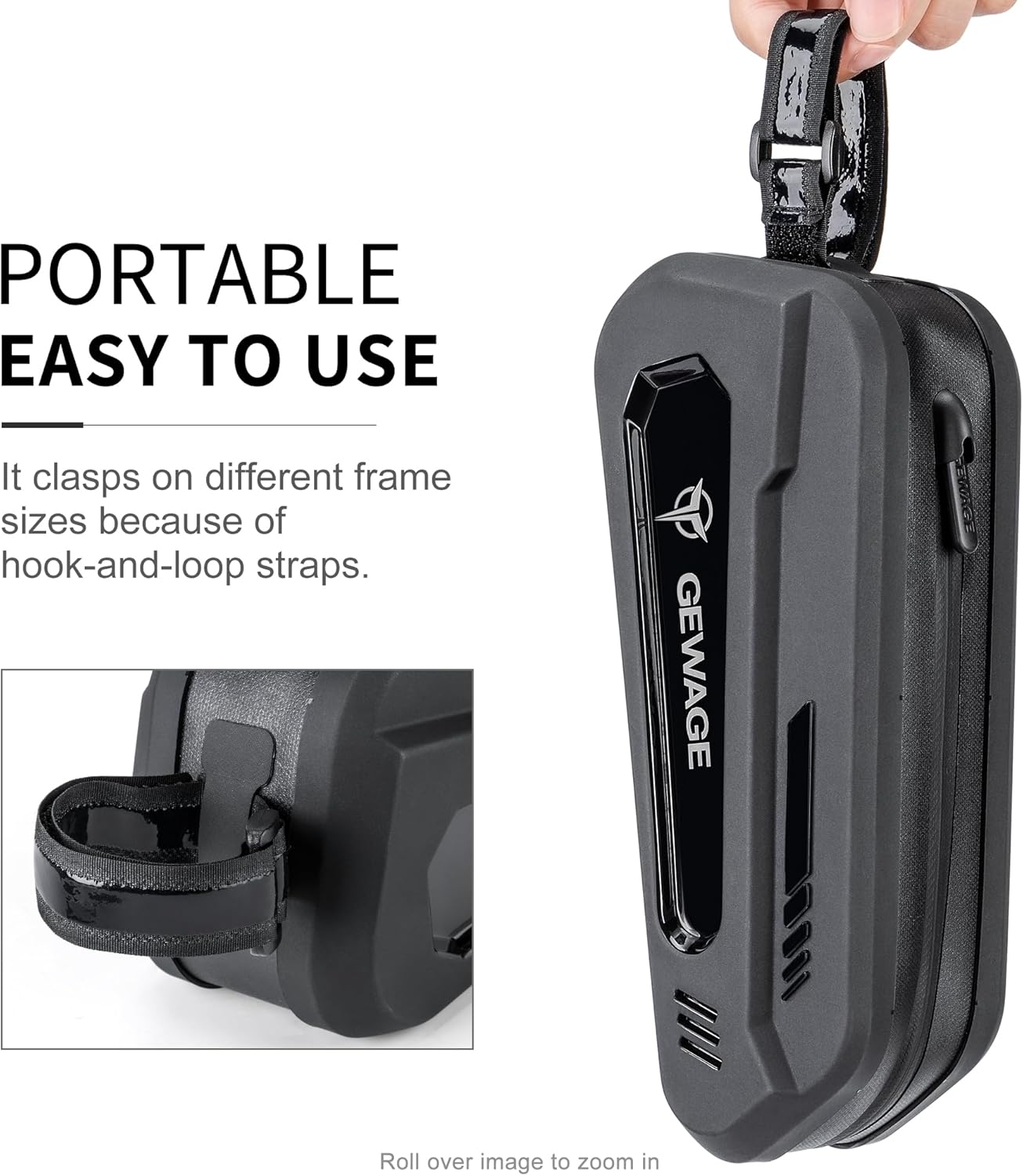 GEWAGE Bicycle Phone Mount Bag & Bicycle Tire Pump, Bike Multitool with Tyre Lever - Bike Tool Kits for Repair and Maintenance at Home or On The Road