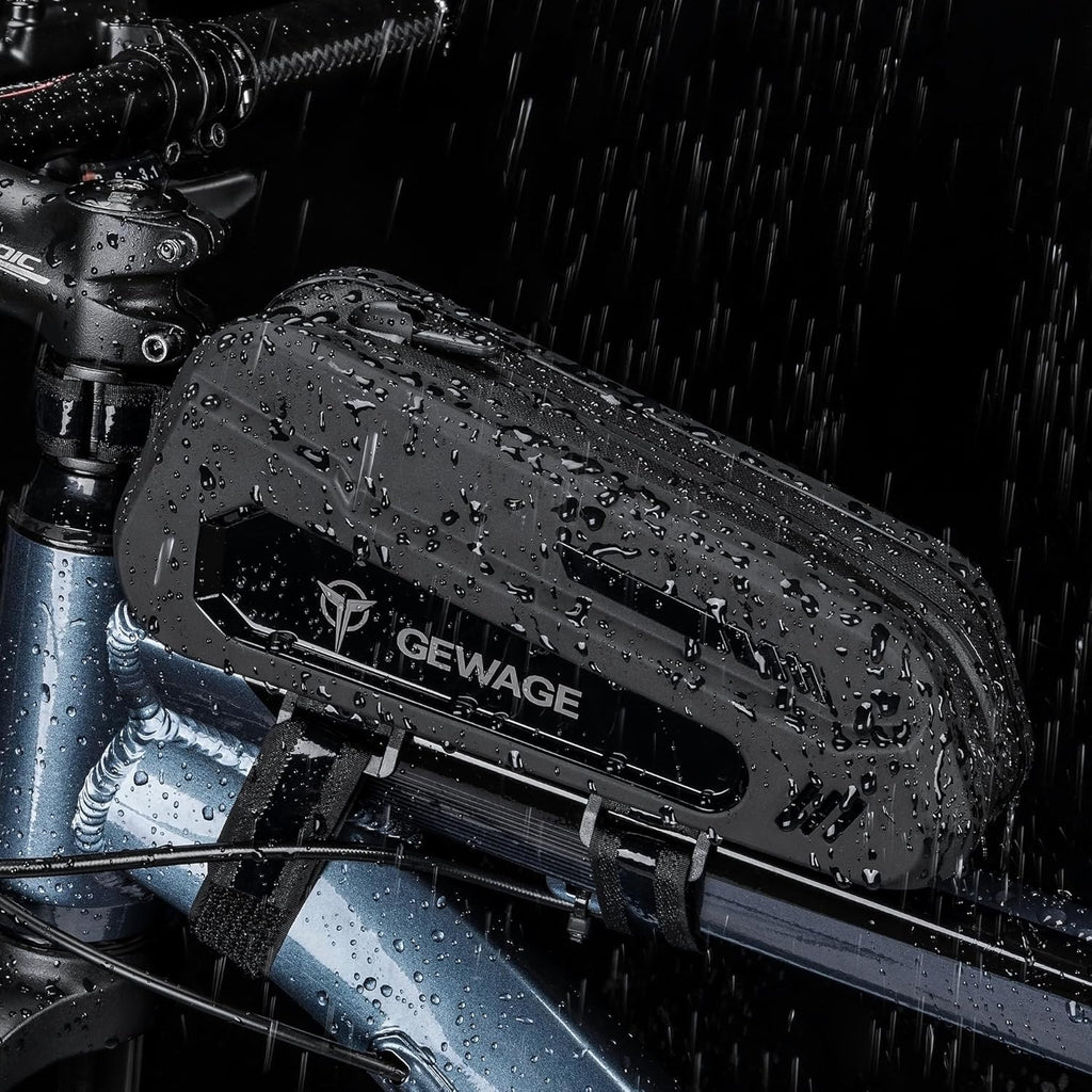 GEWAGE Bicycle Phone Mount Bag & Bicycle Tire Pump, Bike Multitool with Tyre Lever - Bike Tool Kits for Repair and Maintenance at Home or On The Road