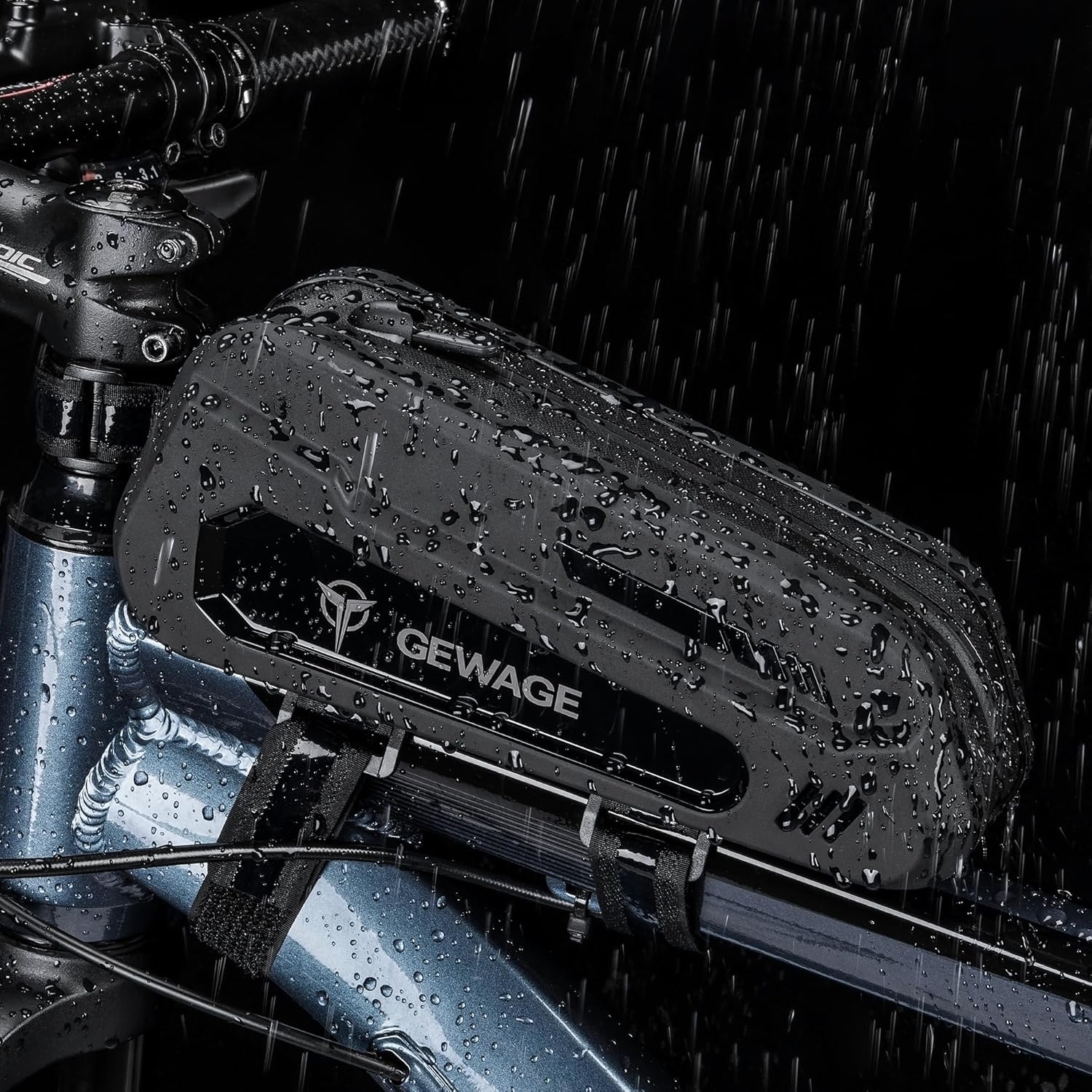 GEWAGE Bicycle Phone Mount Bag & Bicycle Tire Pump, Bike Multitool with Tyre Lever - Bike Tool Kits for Repair and Maintenance at Home or On The Road