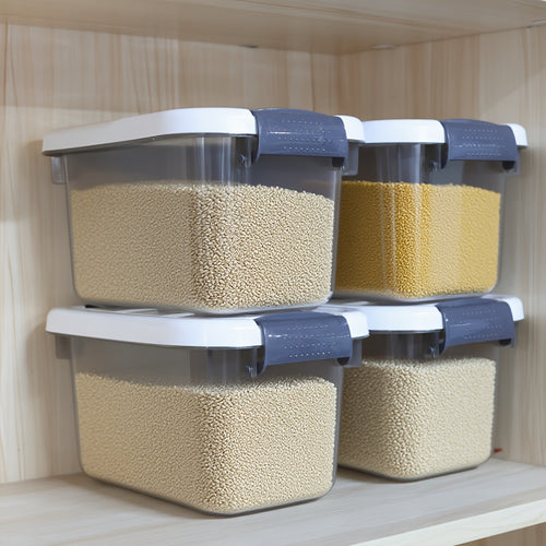 4pcs Large & Small Plastic Storage Boxes with Flip-Top Lids - Stackable Rectangular Organizers Suitable for Home,, Seasonal Storage (Under Bed, for halloween, Christmas), Under-Bed Storage