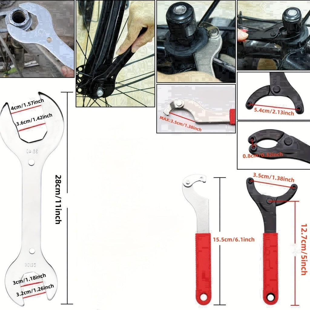 Professional Bicycle Tool 44pcs Professional Bicycle Tool Kit | Bicycle Repair Tool Set for Mountain and Road Bikes with High-Quality Cycling Maintenance Tools in Black Storage Case